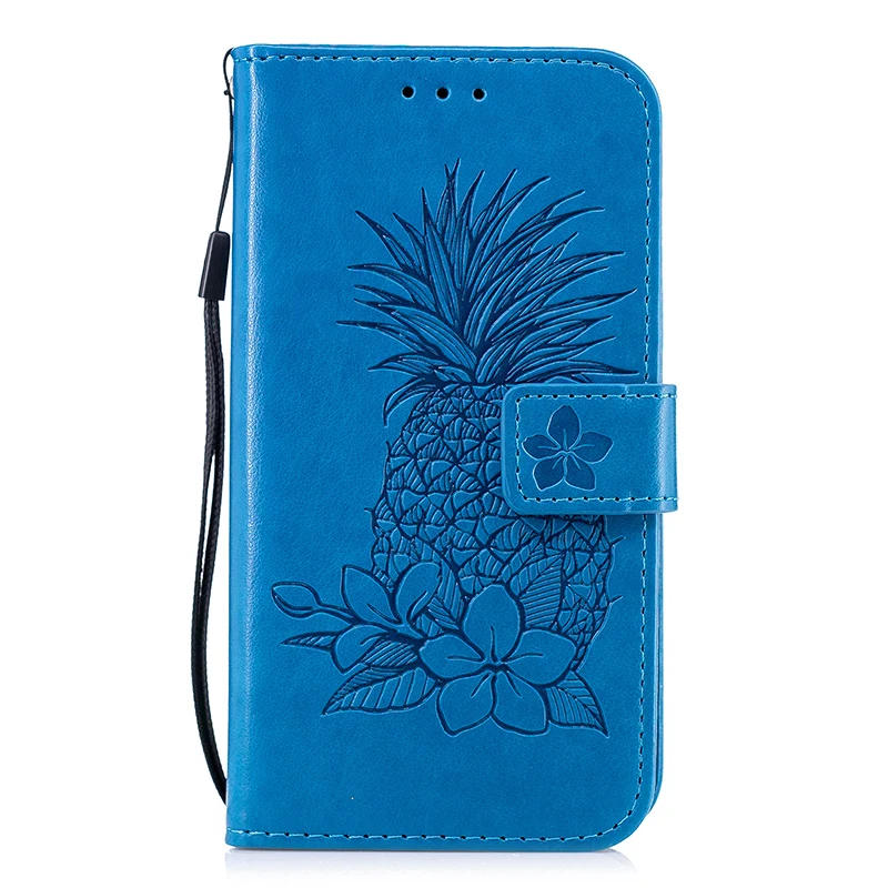 Чехол-книжка для huawei Honor 6A Pro DLI-L22 DLI-TL20 DLI-AL10 dli l22 dlil22 тисненой кожи с ремнем через плечо, чехол для смартфона, чехлы для телефона - Цвет: Blue