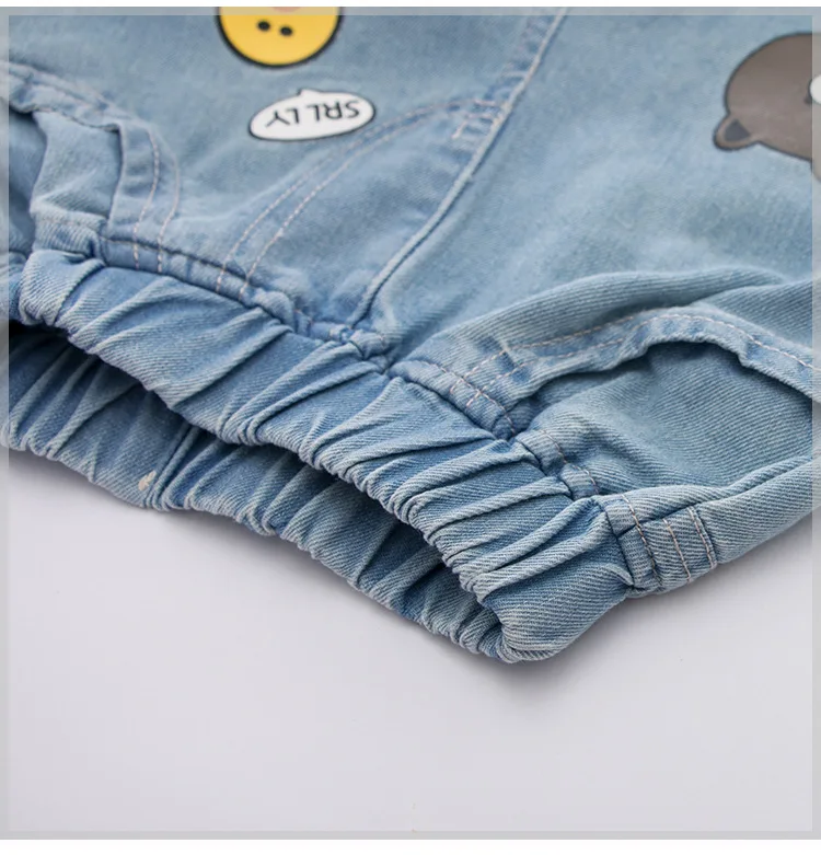 Children Printed Denim Shorts Children Casual Versatile Fashion Pants Male Baby Cool Jeans a Generation of Fat