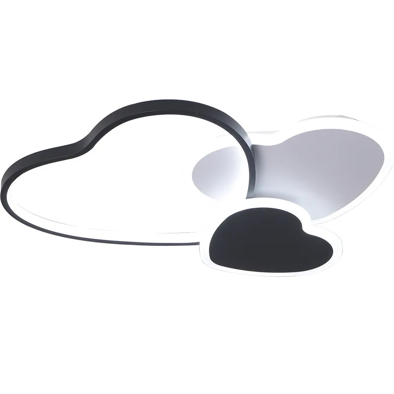 

2020 Heart-shaped Creative Personality Acrylic Lampshade Ceiling Lamp Living Room Led Lighting Ceiling with Remote Control