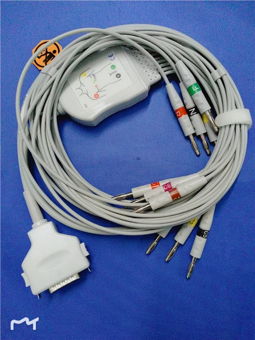 Fukuda Denshi FX-7102 ЭКГ/ЭКГ кабель без сопротивления кардимакс FX-7101 FX-7202 FX-7402 FX-2111 FCP-2155 10