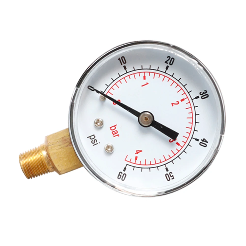 TS-Y508-60psiY50 радиальный манометр 0-60psi 0-4bar циферблат пневматический гидравлический воздушный Давление датчик