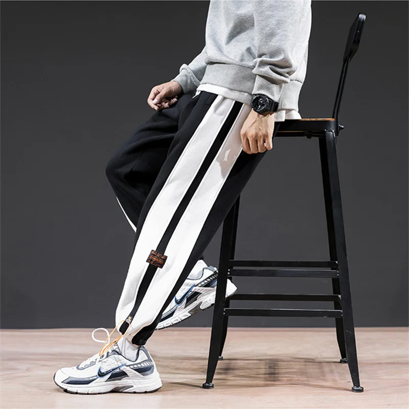 Black size m 5xl for men in new fall fat plus size sweatpants 4