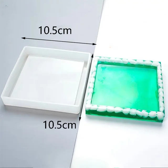 Various Design Silicone Pallet Molds Hexagonal Coaster Molds Heart-shaped Round Square Oval Concrete Pallet Molds G  mold