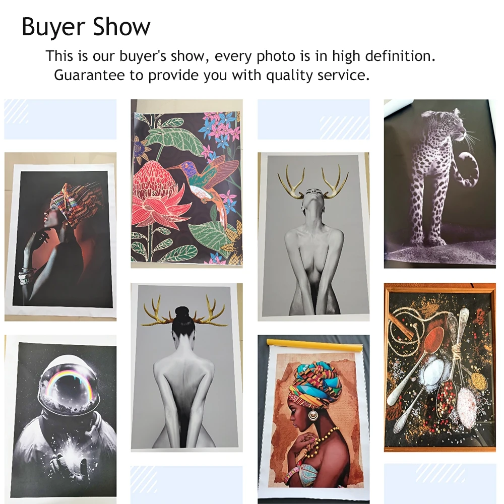Giraffe in Dress Classical Canvas Paintings On the Wall Art Posters And Printing Wall Pictures for Living Room Home Unstertched