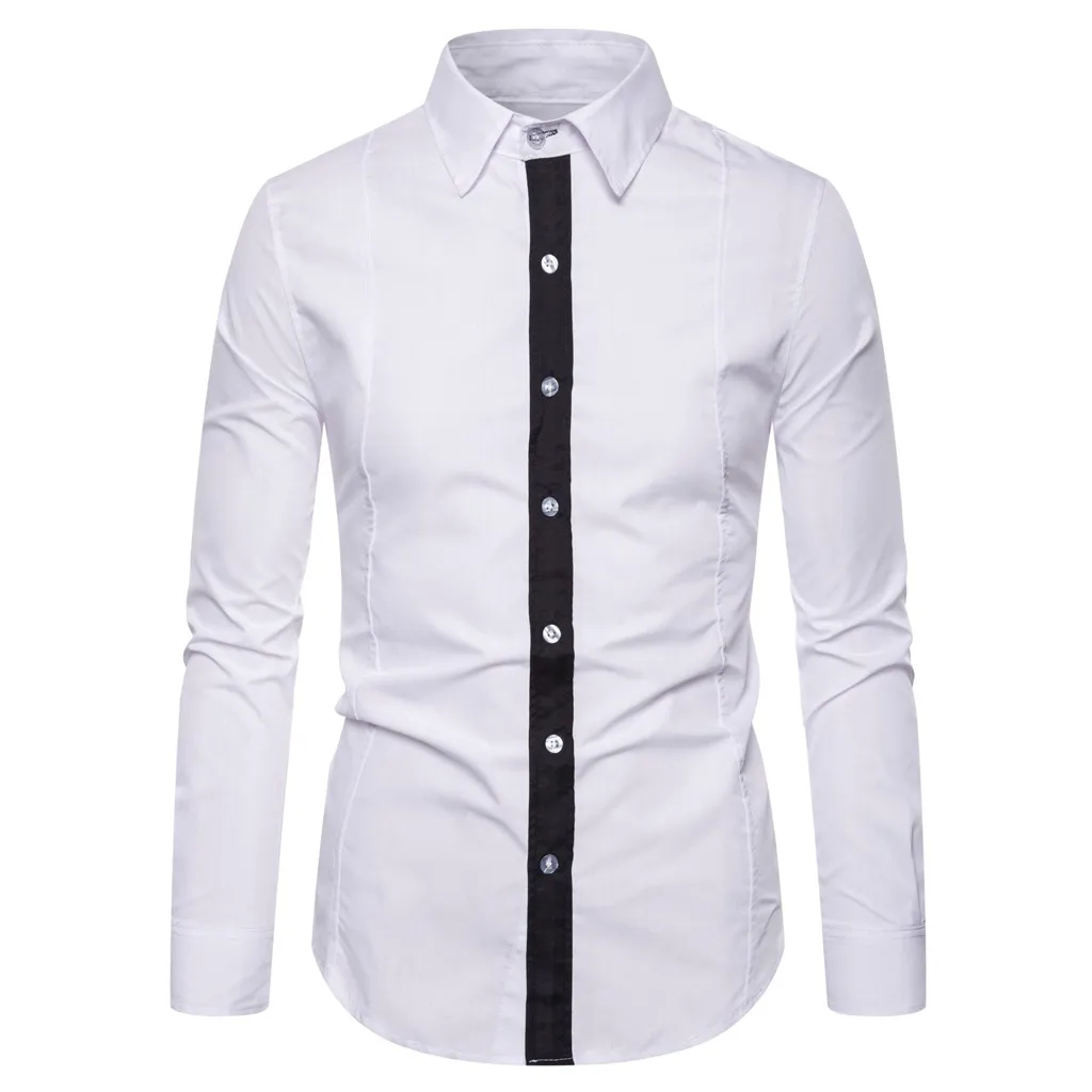 Мужские рубашки с длинным рукавом camisa masculina, приталенные мужские рубашки d90821