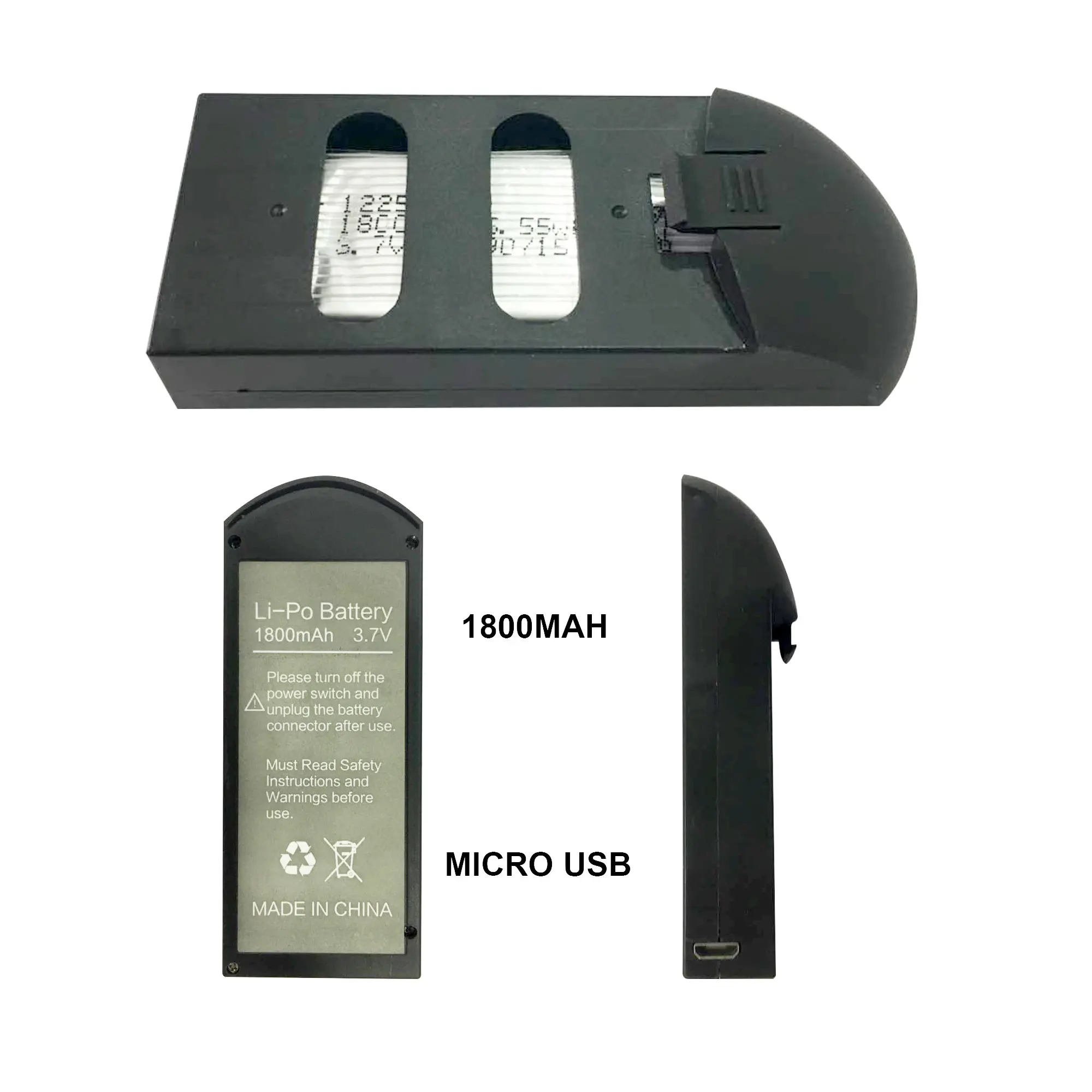 

1800mAh drone battery for babyseeing thor 20-25Mins flying time