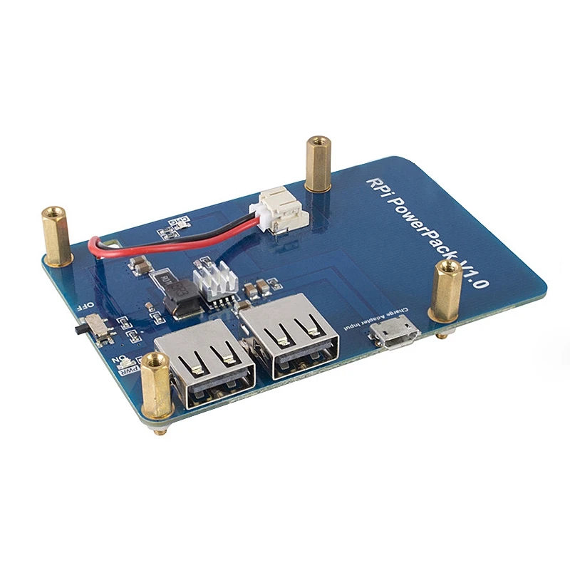 

ELEG-Lithium Battery Pack Expansion Board Power Supply with Switch for Raspberry Pi 3,2 Model B,1 Model B+ Banana Pi