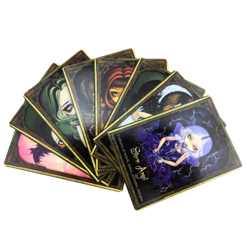

Oracle of Shadows and Light Full English Family Party Board Game 45 Cards Deck Tarot Divination Fate Cards