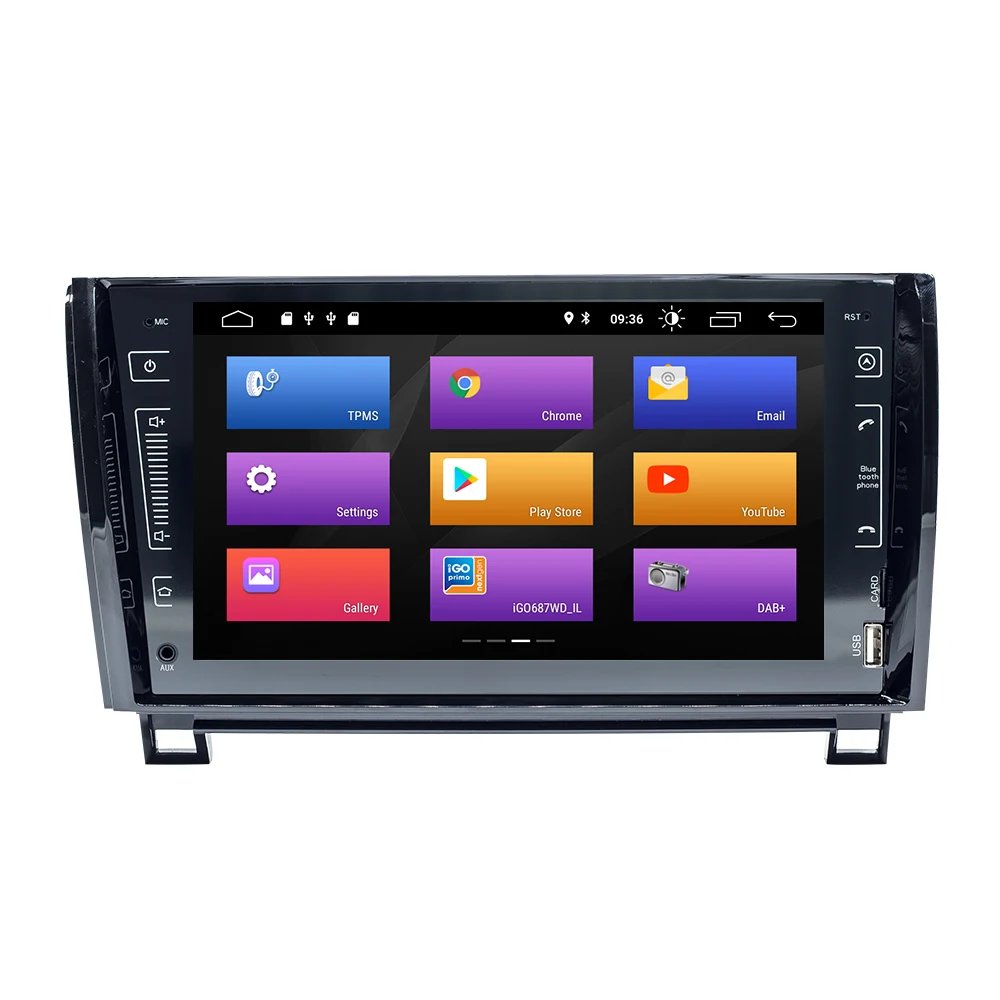 2 Din Android 9,0 автомобиль радио мультимедиа плеер для Toyota Tundra Sequoia 2007 2008 2009 2010 2011 2012 2013 стерео navi головное устройство