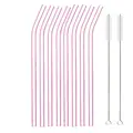 8pcs Pink Bent