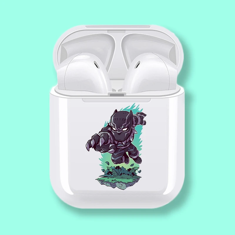 i12 cartoon pattern I9s/i12 TWS 5,0 Bluetooth наушники, беспроводные наушники, стерео спортивные наушники, гарнитура с зарядным устройством, микрофон для смартфона - Цвет: i12 cartoon pattern