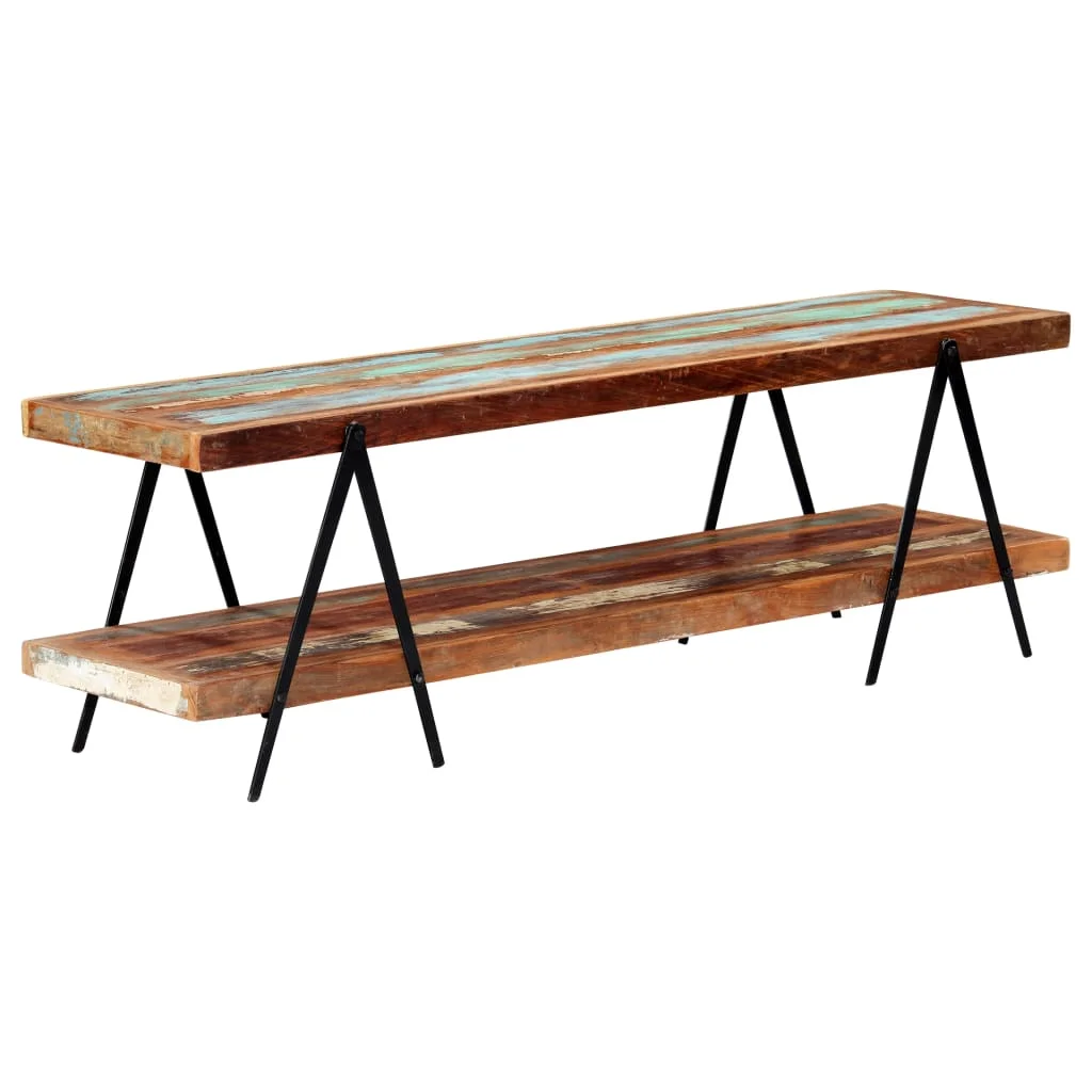 

Handmade Wooden TV Table Living Room Vintage Side Table Old Style VidaXL TV Cabinet Made of Recycled Solid Wood 160x40x50 Cm