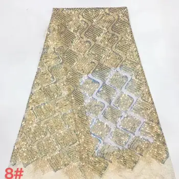 

2020 High Quality Nigerian Milk Silk Voile Lace Fabric Latest French Swiss Lace Fabric African Sequins For Wedding Every Dress