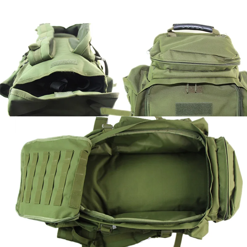 Открытый водонепроницаемый рюкзак 60л вместительная сумка многофункциональная дорожная Сумка для кемпинга Военная винтовка Рюкзаки Тактический штурмовой рюкзак