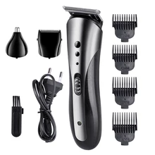 Моющаяся перезаряжаемая многофункциональная Бритва для стрижки волос, триммер для бороды, носа, волос, набор для ухода за лицом, бритва, евро вилка