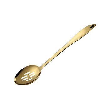 

4 Different Kitchen Golden And Useful Stainless Steel Cooking Utensils Tools Spoon Titanium-Plated Series Kitchenware Set