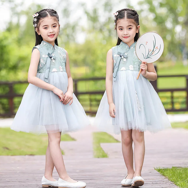 Женское платье с вышивкой реформирования Hanfu Женский танцевальный костюм для