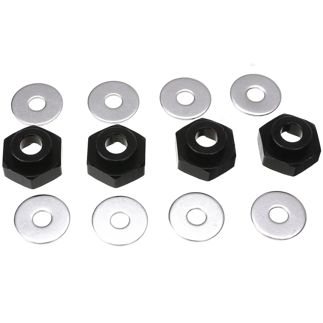 4Pcs/Set 12mm To 17mm Hex Wheel Adapter Extension 5mm For 1/10 1/8 RC Car Wheel Hex