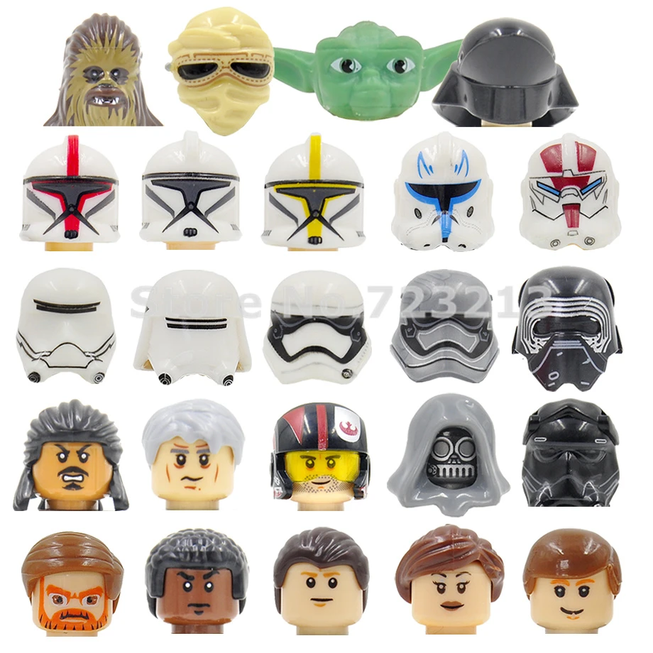 Vente unique Star Wars Clone Trooper Phasma Yoda Luke Obi Wan Kenobi Figure chew108a Finn ensemble de blocs de construction modèle briques jouets
