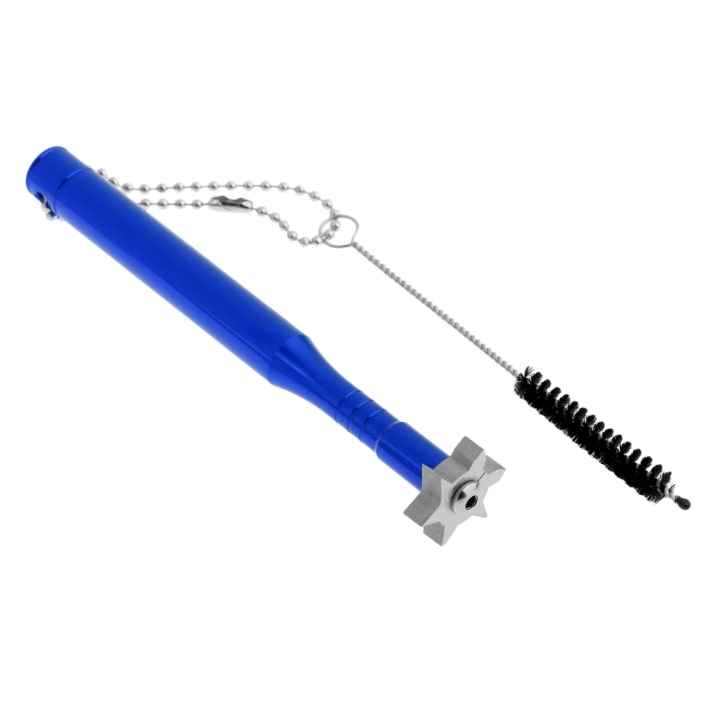 Многофункциональный Гольф клуб точилка с щетка чистящий инструмент-улучшенная подкруткой мяча Управление-U/V-клинья и утюги - Цвет: Blue