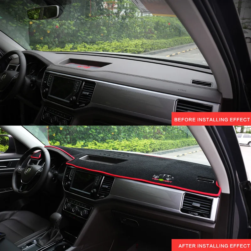 Carманго для Volkswagen VW Atlas- автомобильный Стайлинг приборной панели крышка Солнцезащитный коврик подушка чехол интерьерные аксессуары