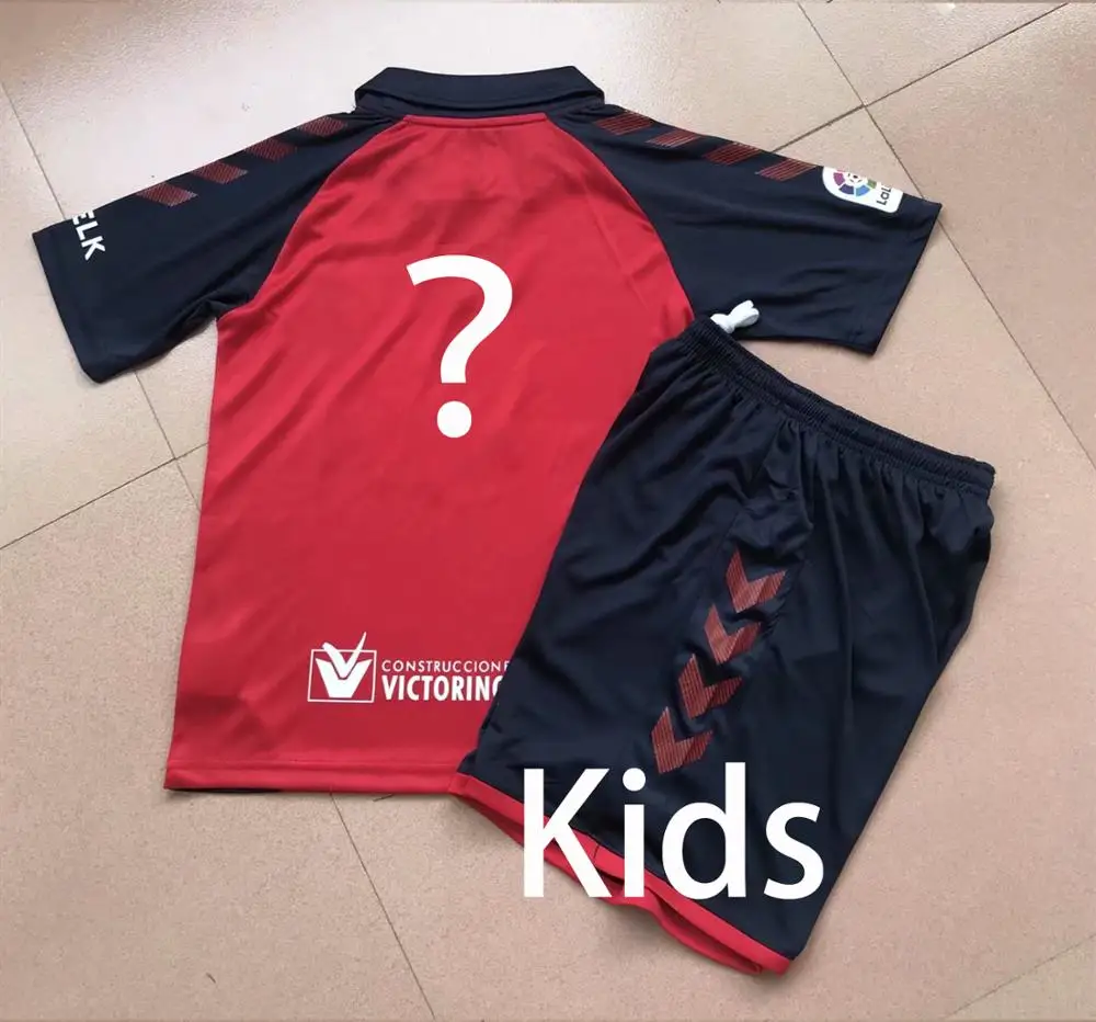 Комплекты для детей 19, 20, Osasuna Futbol Camisa,,, футболка для мальчиков, Osasuna Camiseta de futbol, Maillot Maglia, футболки для бега - Цвет: red2