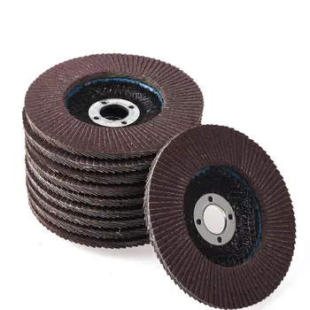 

10x 4 Flap Disc Grinding Angle Grinder Wheel Sand Paper Grit 60 Home Workshop