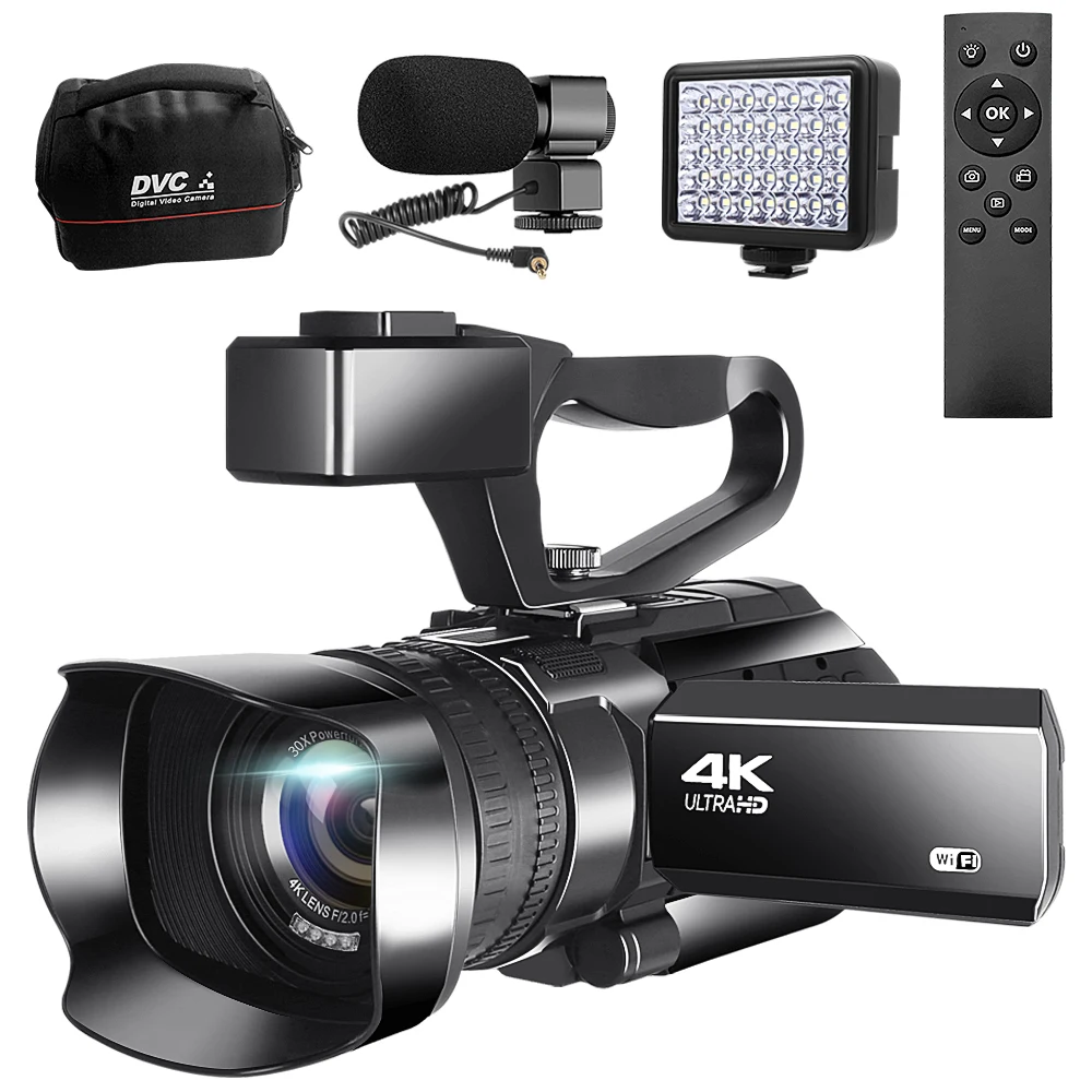 1080 30X Zoom Digital Vlogging Cámara De Video Videocámara Infrarrojo 4K 32G Wi-Fi 