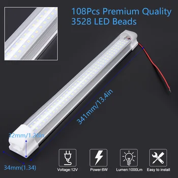 

6000K LED Light Bar Universal Set Car Auto Work Lamp 12V Boat Accessories