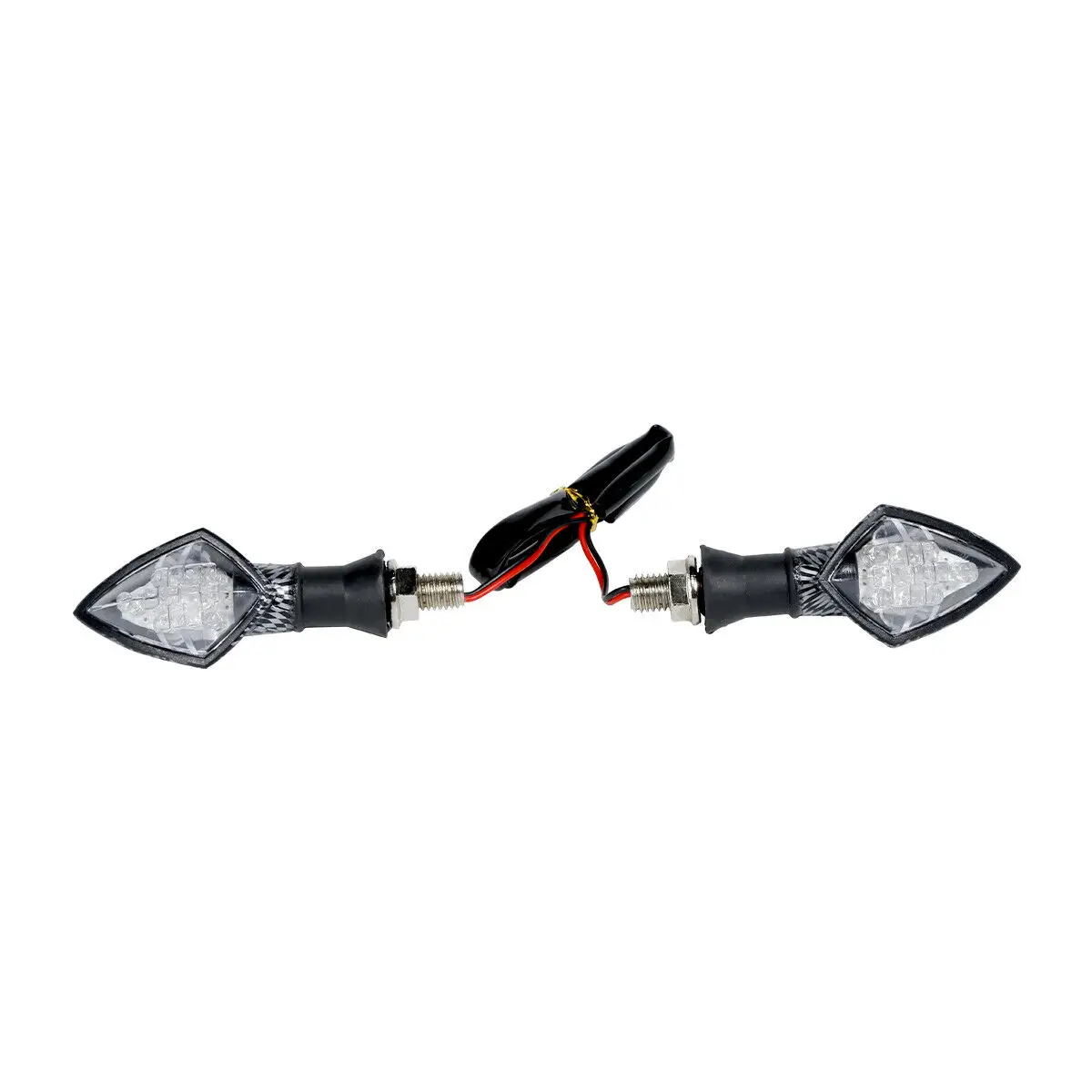 12V карбоновые поворотные сигналы янтарные Световые индикаторы лампы для универсального мотоцикла