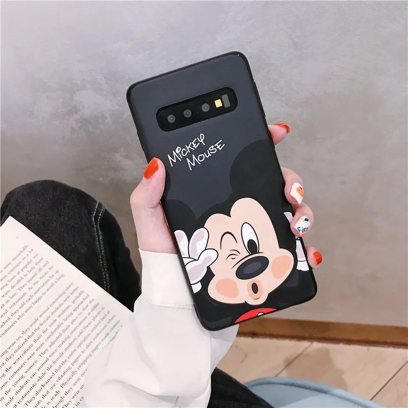 DCHZIUAN чехол для телефона с Микки и Минни для samsung Galaxy S10 Plus S8 S9 Plus Note 8 Note 9 чехол с милым рисунком задняя крышка Coque