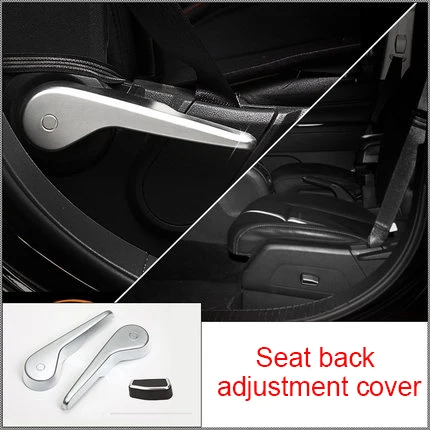 Seat back Для автомобиля Jeep Compass Patriot 10-15 спинки сиденья Регулируемый кожух хромированный молдинг отделка 3 предмета в комплекте - Цвет: Seat back