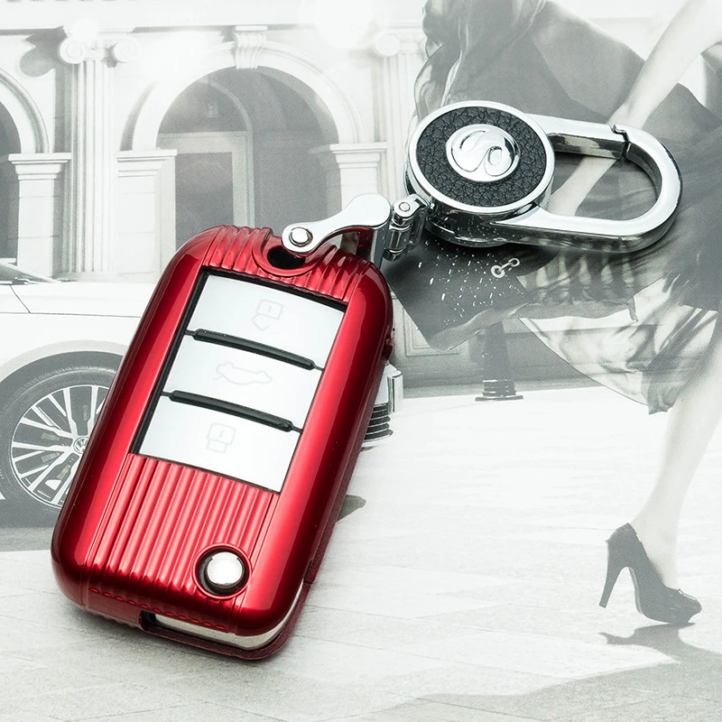 

Car Key Protection Case Cover Shell Protector Covers Accessories ABS For Roewe RX5 2017 for MG ZS 3 button