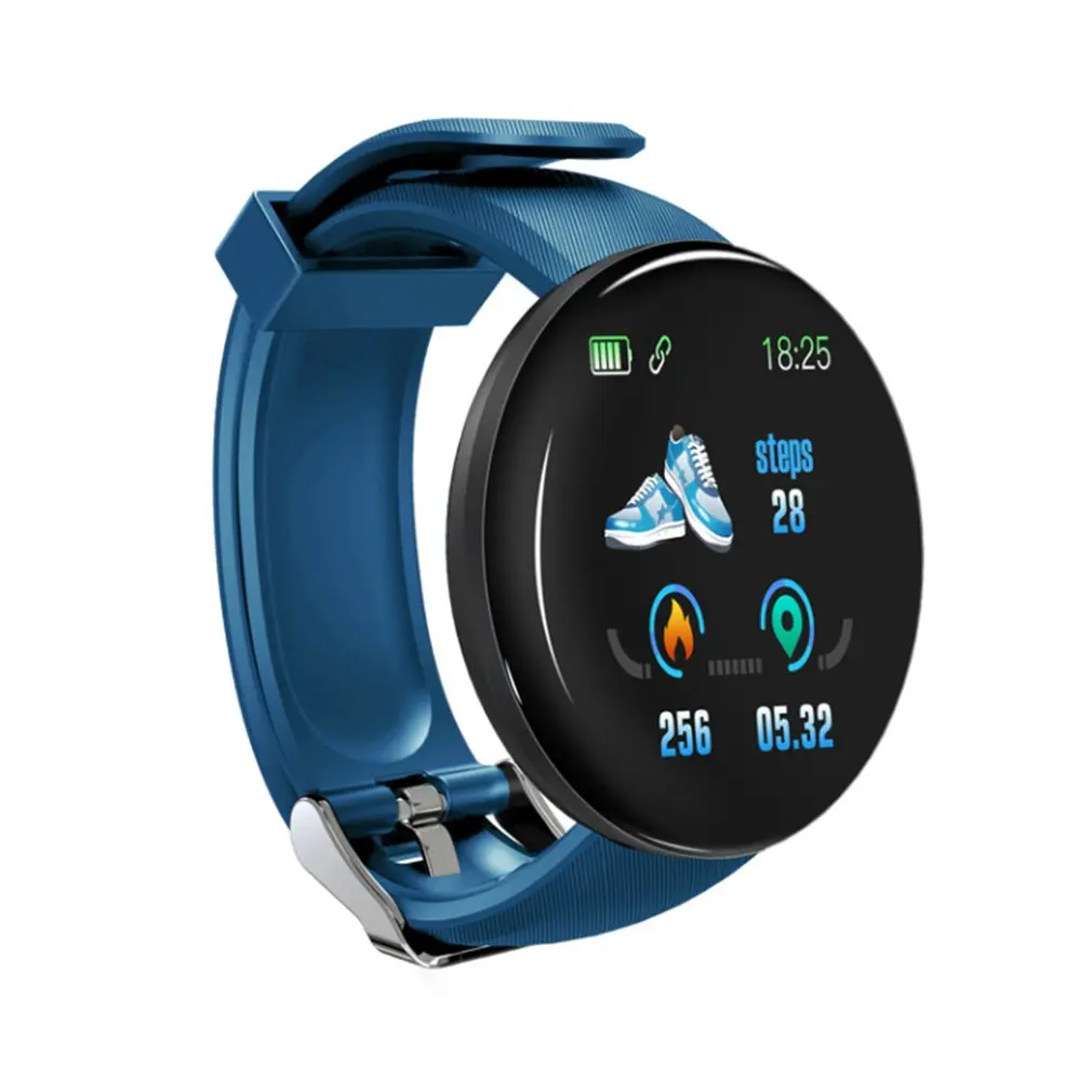 D18 Round Screen Smart Ring Color Screen Ring Motometer Walking Sleep Monitoring Heart Rate Motion Ring HOT