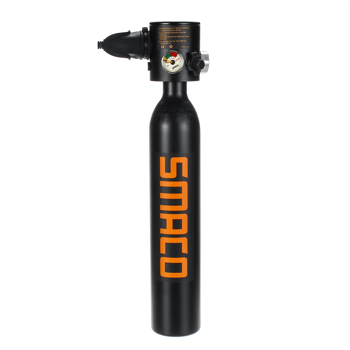 Обновление увеличение 20% время использования SMACO 3000PSI Подводное 0.5L портативный Дайвинг резервный Воздушный бак кислородный цилиндр респиратор адаптер - Цвет: Plus Black