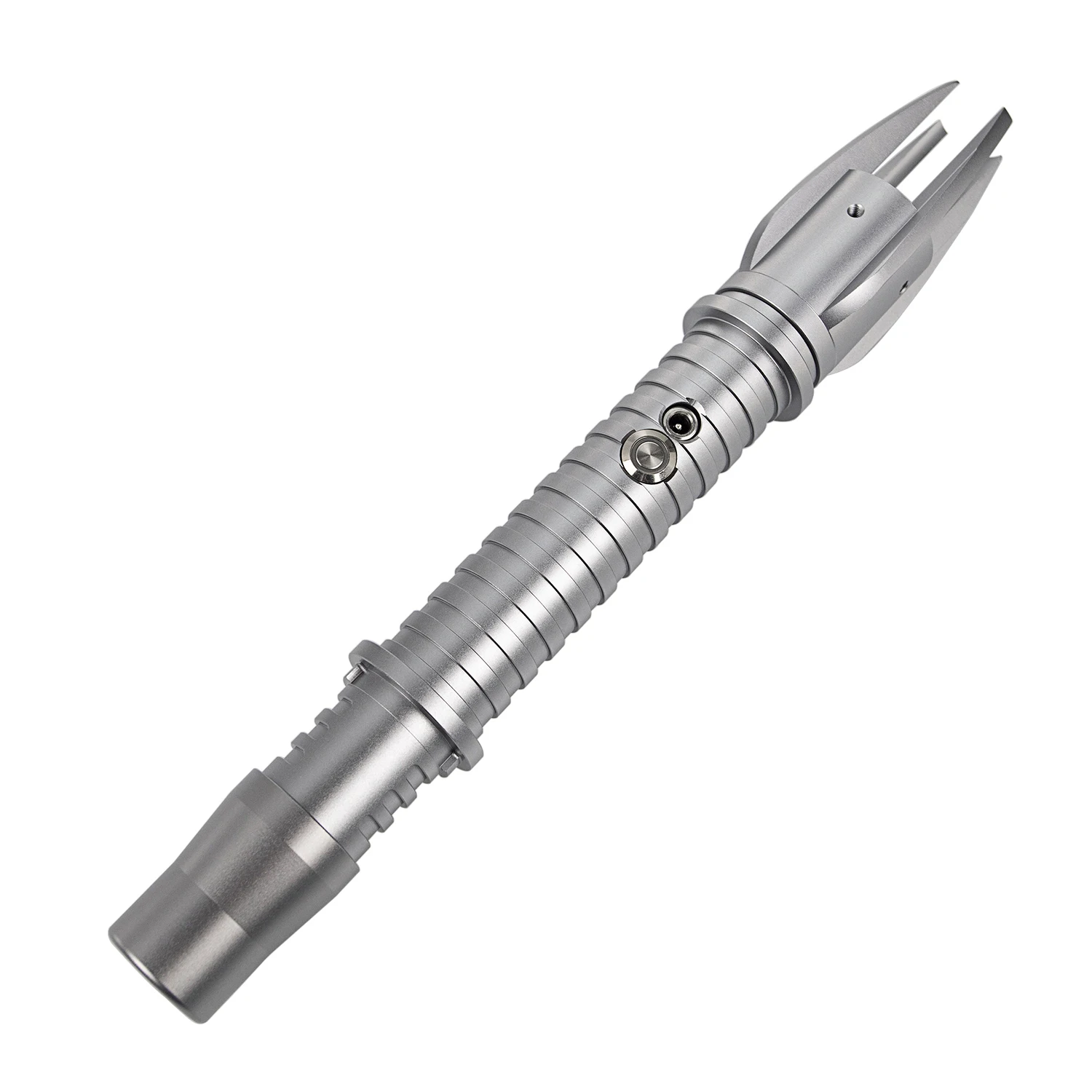 

DamienSaber Lightsaber Empty Hilt without Electronic Kit or Blade Metal Handle Heavy Dueling Saber Grip