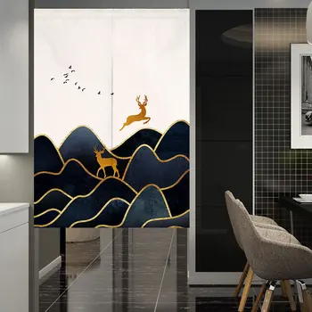 

Modern Minimalist Door Curtain Kitchen Curtain Partition Curtain Decoration Half Curtain Bedroom Bathroom Feng Shui Curtain