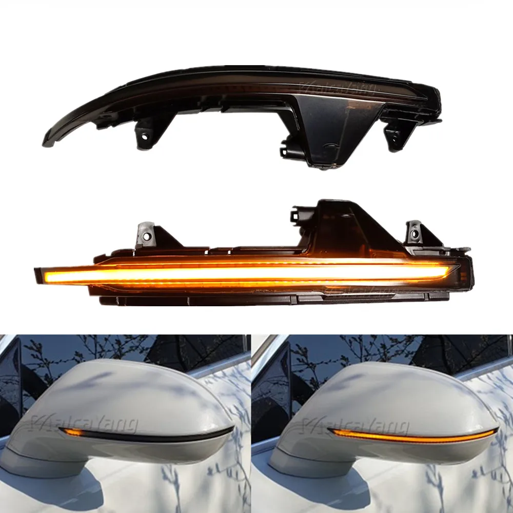 For Audi A7 S7 RS7 2011-2017 LED Dynamic Turn Signal Light Side Wing Rearview Mirror Sequential Indicator Lamp Blinker