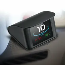 Velocímetro hud universal obd2 digital com gps, acessórios para alarme automotivo, display frontal