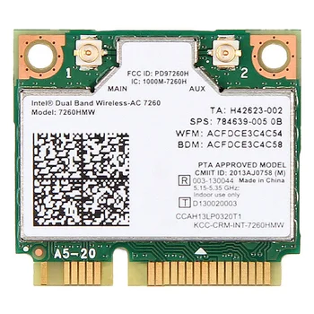 

7260AC Network Card Accessories Easy Apply Dual Band Office Broad Coverage Wireless Bluetooth 4.0 Laptop Interface Wlan Adapter