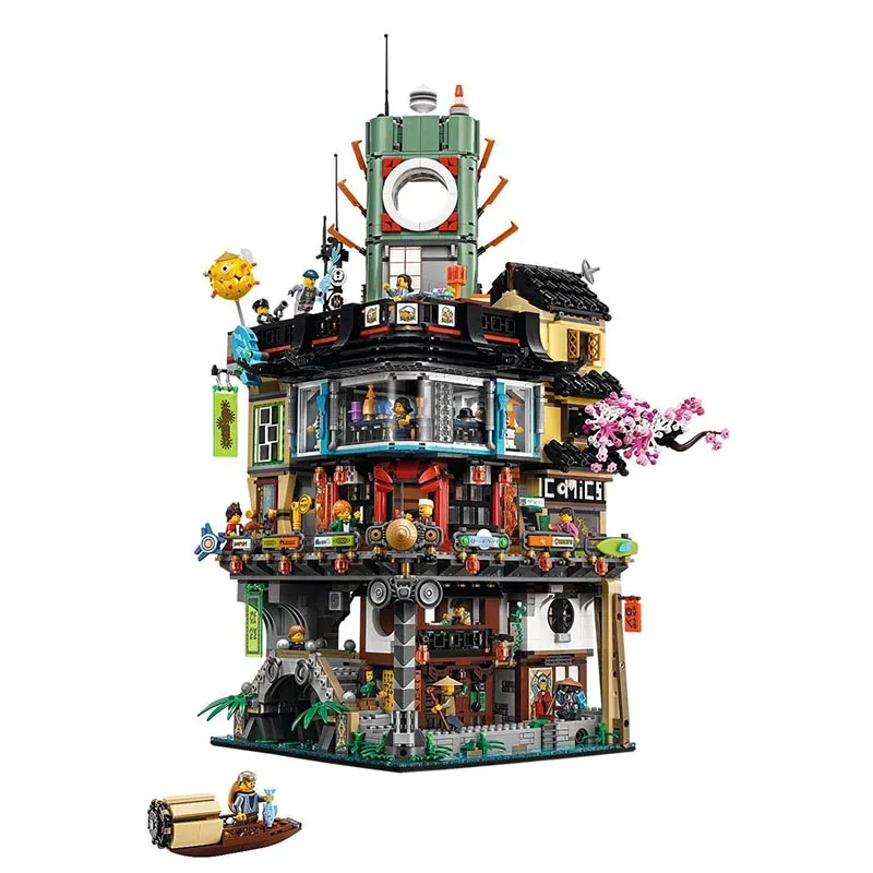 06066 Ninjago город мастера Spinjitzu строительные блоки кирпичи игрушки развивающие как