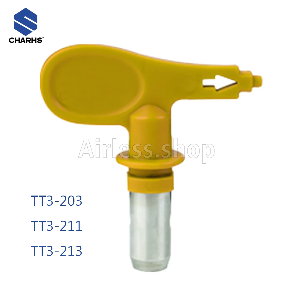 Airless Tips TT3-209/211/213 low pressure range airless spray nozzle for Low Pressure spray gun Airbrush Tip airless tips heavy duty tip guards and longest lasting tips spray tip and low pressure tip of three parts three piece