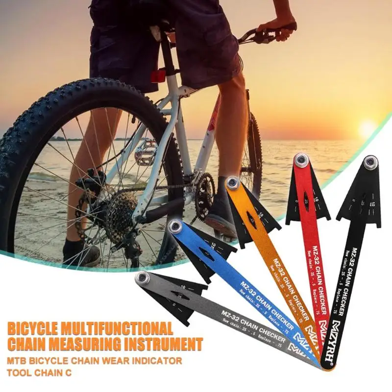 Алюминиевый сплав MTB велосипедные цепи индикатор износа инструмент цепи Checker наборы