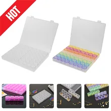 56 сеток 5D DIY Алмазная картина коробка для украшений Стразы Вышивка хрустальный бисер Органайзер чехол для хранения Контейнер