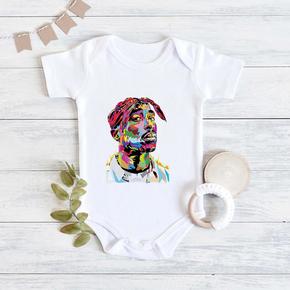 Hip Hop Tupac Baby Onesie 2pac Dad|2pac Hip Hop Baby Bodysuit