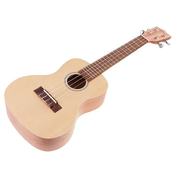

23 Inch Soprano Ukulele Uke with Big Bag Case Kit 4 String Acoustic Musical Instrument for Kids Adult