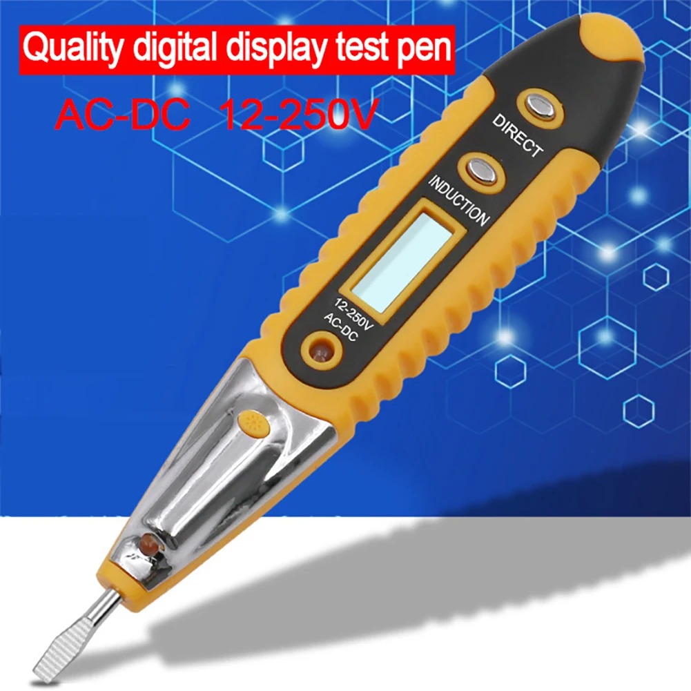 Цифровой тестовый карандаш многофункциональный AC DC 12-250V тестовый er электрическая ручка для проверок детектор напряжения детектор Проволока Инструменты