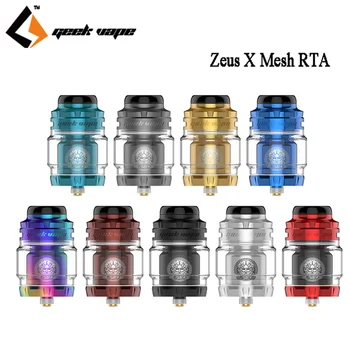 

Original Geekvape Zeus X Mesh RTA 4.5ml Tank Modular build deck Mesh coil Atomizer Electronic Cigarette Vaporizer VS ZEUS RTA