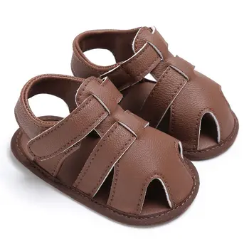 

2020 Brand Toddler Newborn Baby Boy Girl Sandals Soft Sole Shoes Leather Sandles Prewalker Summer Baby Shoes 0-18M