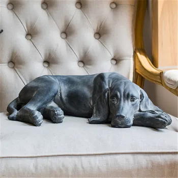 

Cute Puppy Statue Simulated animal Dog Labrador Retriever Wait Creative Home Decor Action Figure Collectible Model Toy P1628